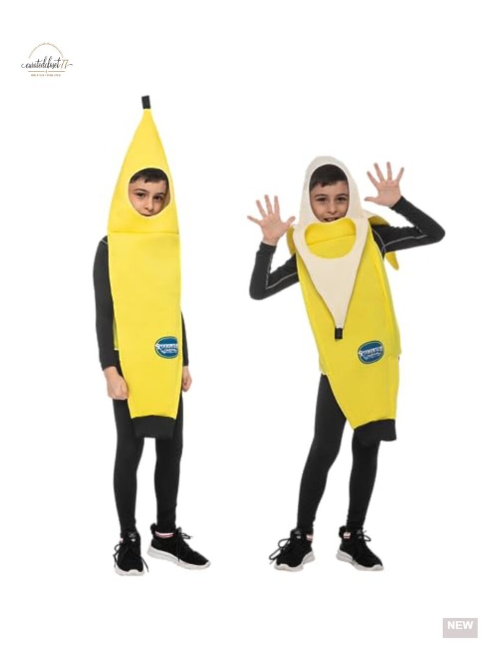 Banana Costume Kids Jumpsuit Halloween Dress Up Cosplay Sleeveless